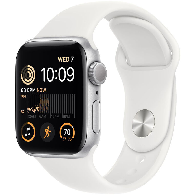 Apple Watch SE 2. Gen 40 mm GPS Alu Silver Sport White - 9499093336094