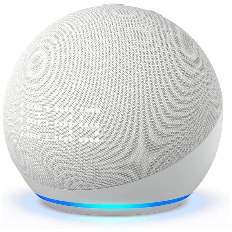 Amazon Smartspeaker Echo Dot 5. Gen. mit Uhr Weiss - 840080509501_01_ow