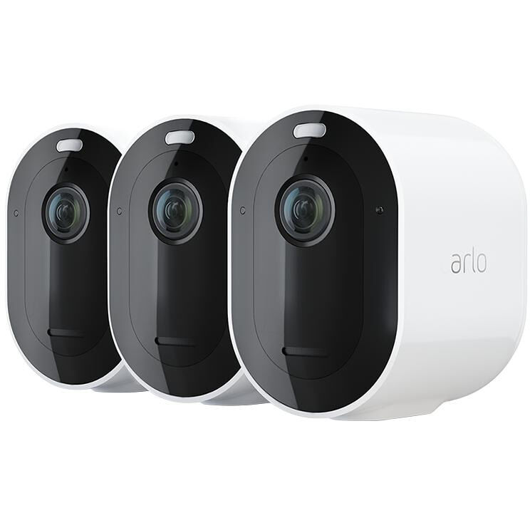 Arlo Caméra réseau Pro 4 VMC4350P caméra supplémentaire, blanc, Ensemble de 3 - 9495713021982