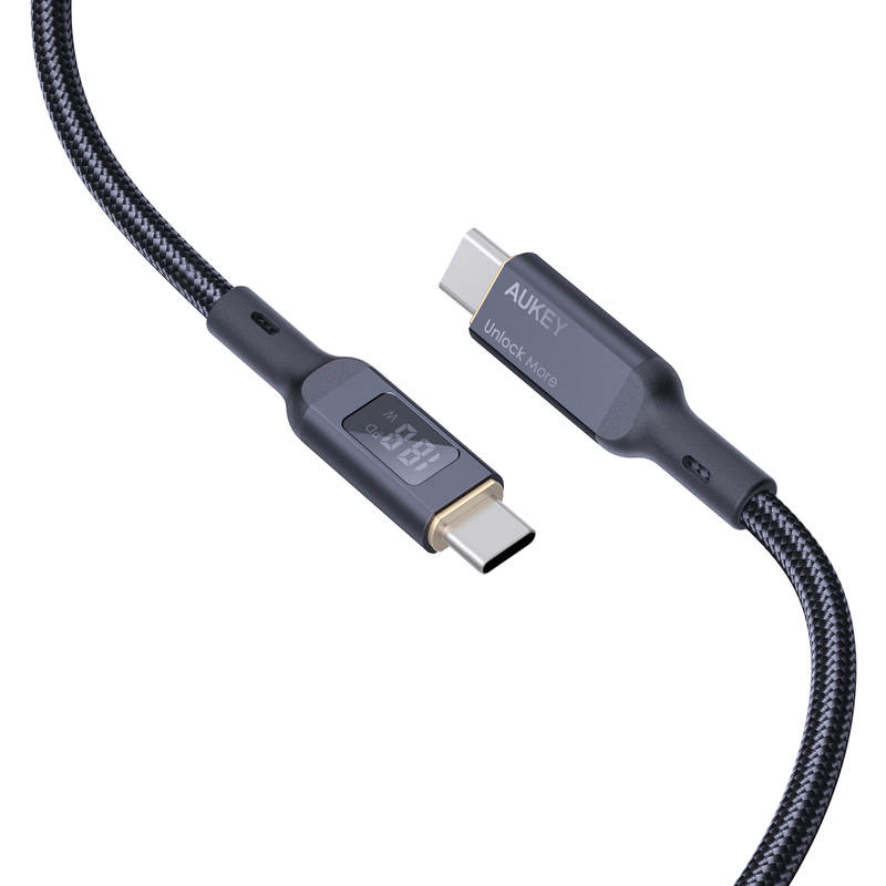 Aukey Kabel USB-C - USB-C CB-MCC102, Nylon, 1.8 m - 689323785353_04_ow