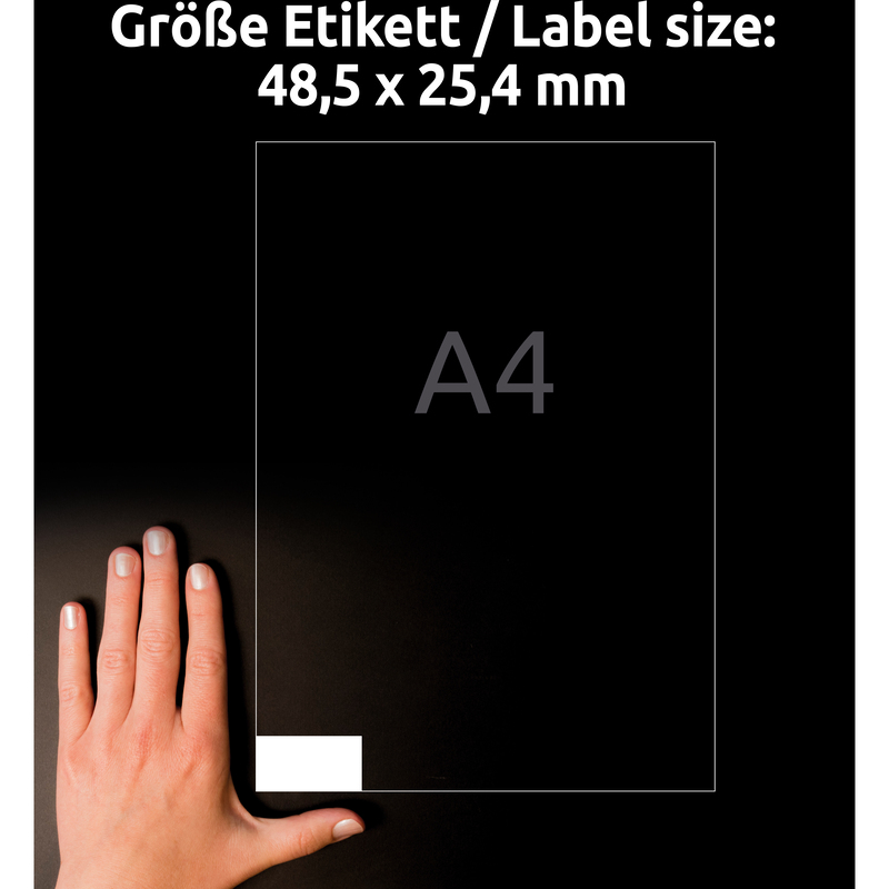 Avery Zweckform étiquettes, 4780Z, 48.5 x 25.4 mm, 30 feuilles - 4004182047804_03_ow