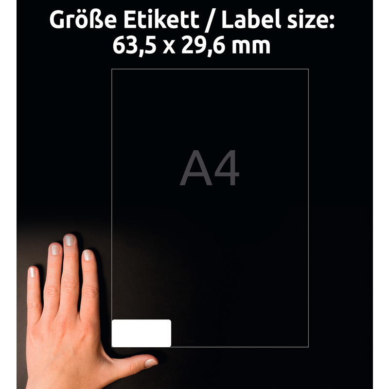 Papier autocollant imprimante repositionnable - 99.1 x 139 mm - 4  étiquettes par feuille A4