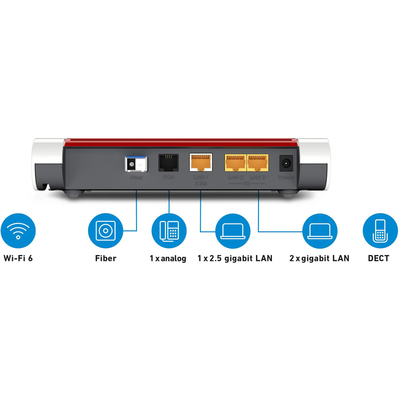 AVM FTTH-Router FRITZ!Box 5530 Fiber mit AON SFP, weiss