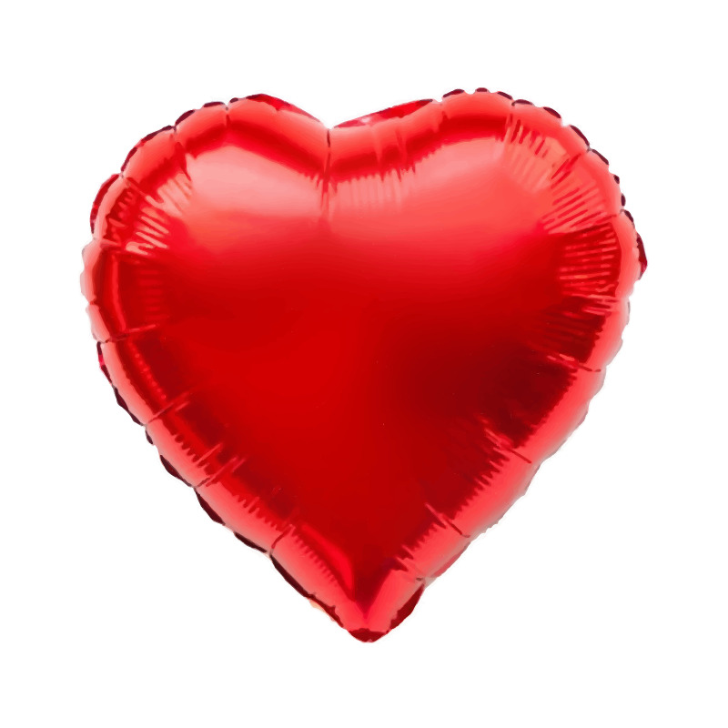 ballon en aluminium cœur, rouge - 7630006765967_01_ow