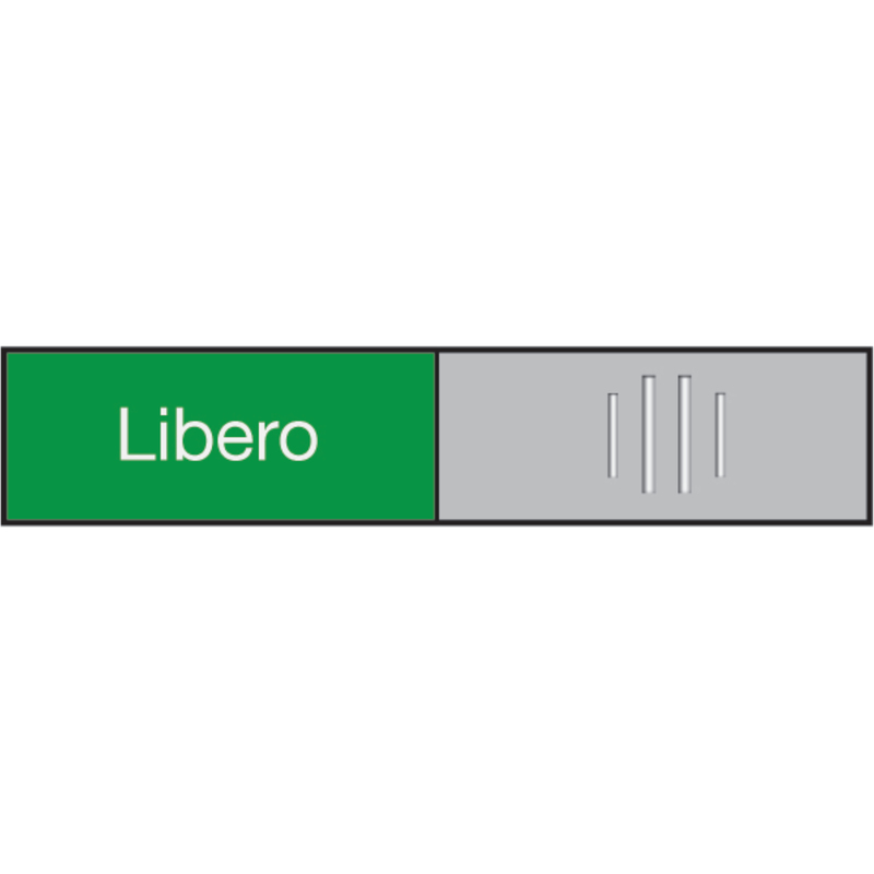 Berec Design Türschild Libero-Occupato, italienisch, 102 x 27,4 mm, 1 Stück