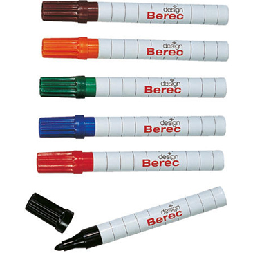 Berec Design Whiteboard Marker, 6 Stück, assortiert - 7640106622602_02_ow