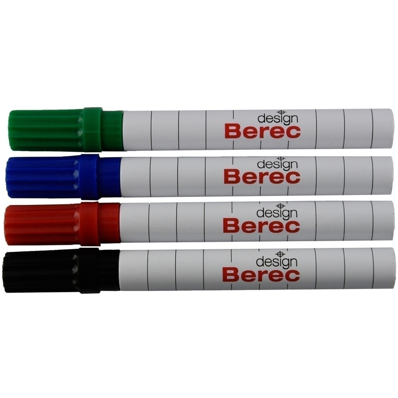 Berec Design Whiteboard Marker 952, 4 Stück, assortiert - 7640106622596_01_ow