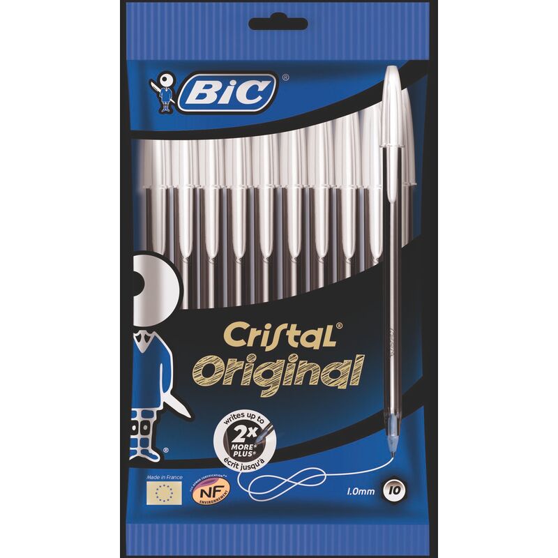 Bic Kugelschreiber Cristal, M, 10 Stück - 3086120100032_01_ow