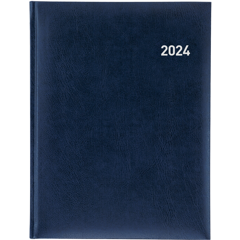 Biella Agenda 2024 Orario, 1 Woche / 2 Seiten, blau