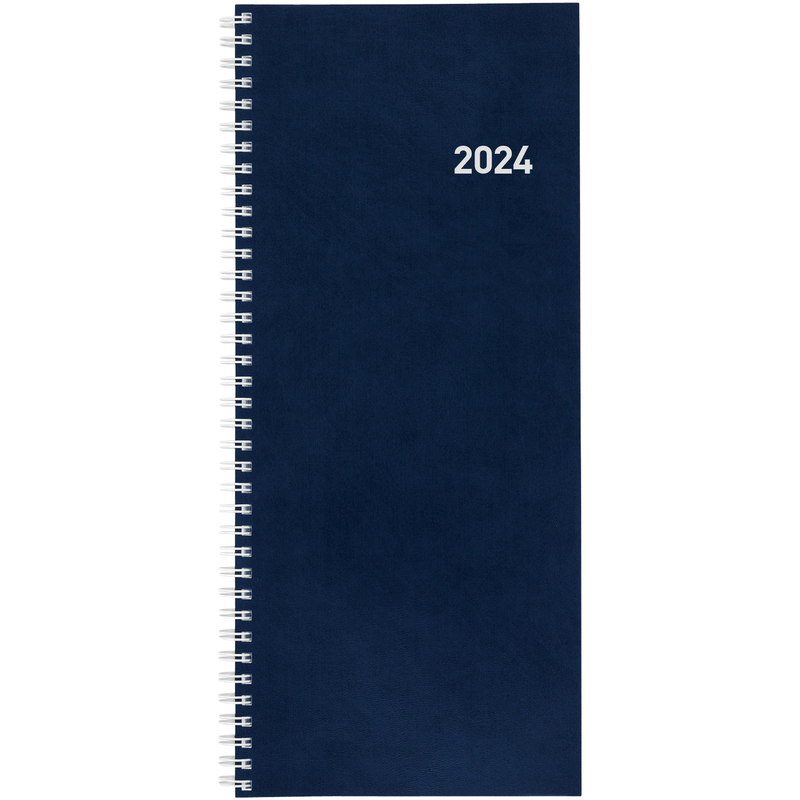 Biella Agenda 2024 Twist, 1 Woche / 2 Seiten, blau