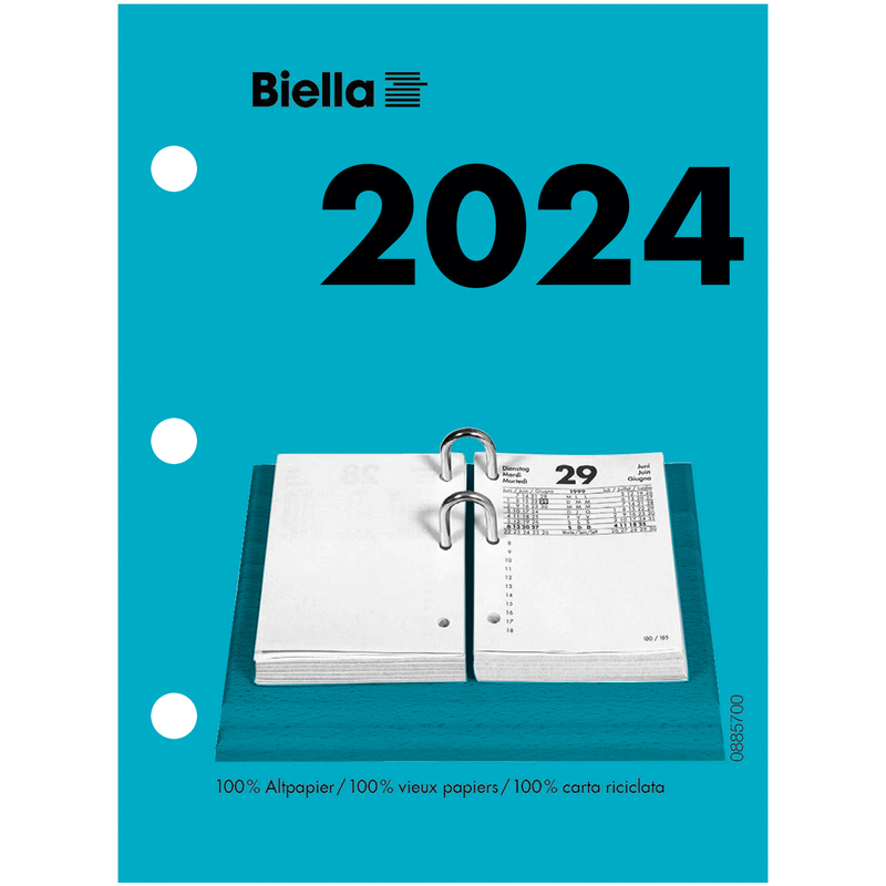 Biella calendrier bloc 2024, petit, 1 jour / page 