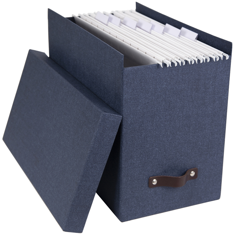 Bigso Box of Sweden boîte pour dossiers suspendus Johan, bleu - 7330061944382_01_ow