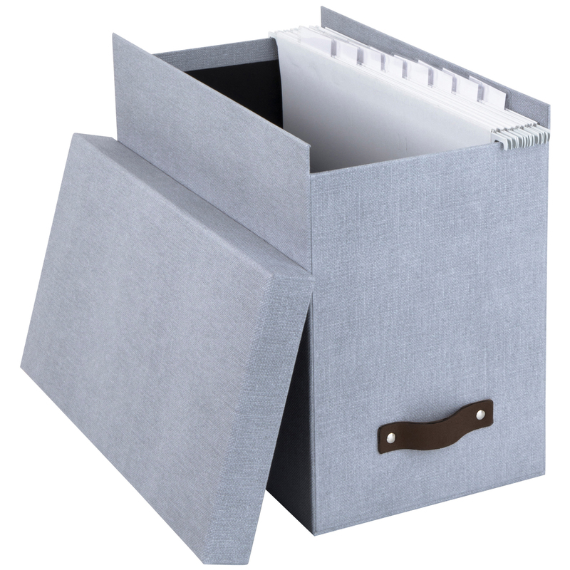 Bigso Box of Sweden boîte pour dossiers suspendus Johan, gris - 7330061067586_01_ow