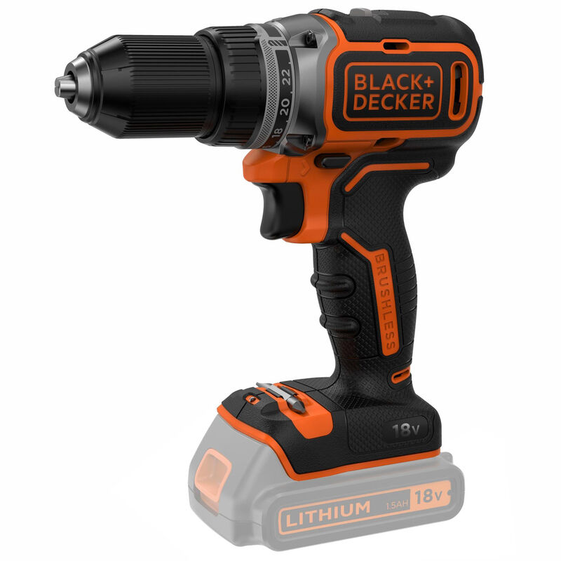 BLACK+DECKER Akku-Bohrschrauber BL186N Solo 18 V - 9487681159198