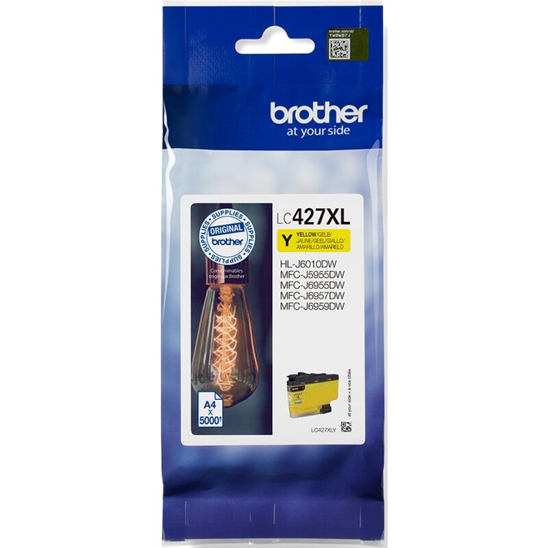 Brother LC-427XLY cartouche dencre, jaune - 4977766815536_01_ow