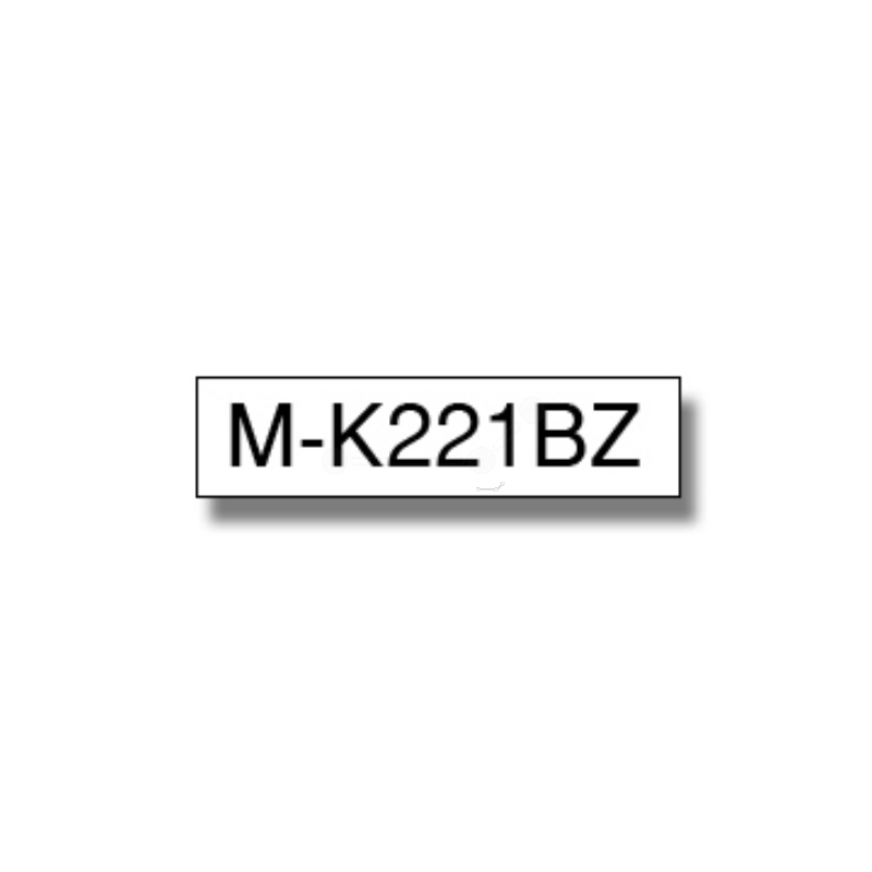 Brother P-Touch Band MK-221BZ, 9 mm, schwarz auf weiss - 4977766624831_02_ow