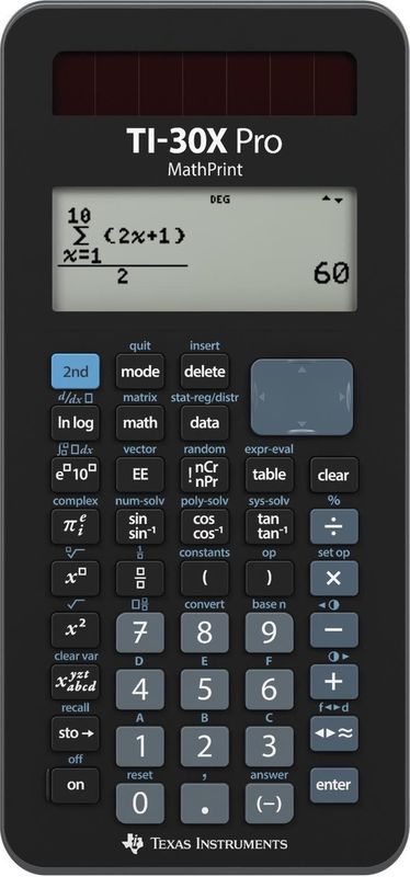 Calculatrice de poche Texas Instruments TI-30XP MultiView