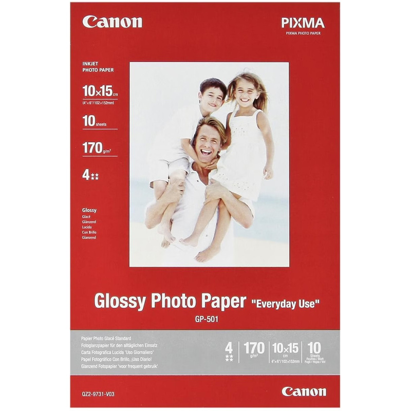 Canon Glossy Fotopapier, 10 x 15 cm, 170 g/m², glanz - 4960999294049_01_ow