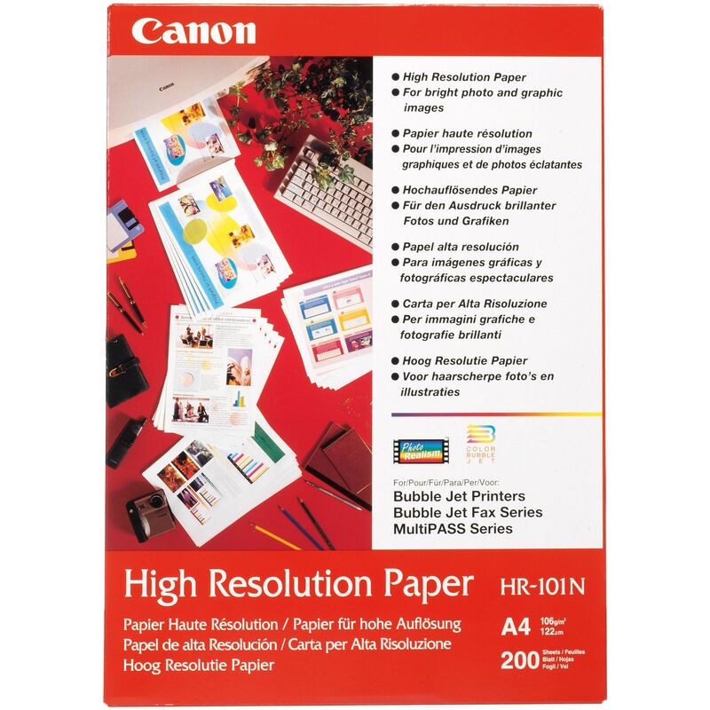 Canon High Resolution Fotopapier, A4, 105 g/m² - 4960999867090_01_ow