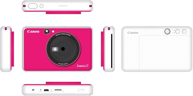 Canon Sofortbildkamera Zoemini C, Bubble Gum Pink - 4549292148404_02_ow