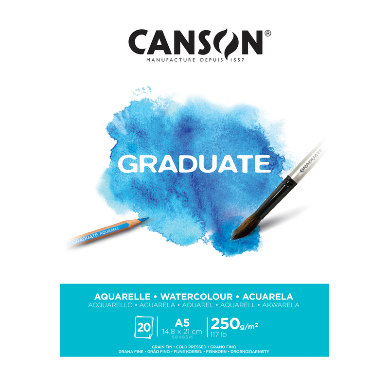 Canson Aquarellblock Graduate, A5, blanco - 3148950020390_01_ow