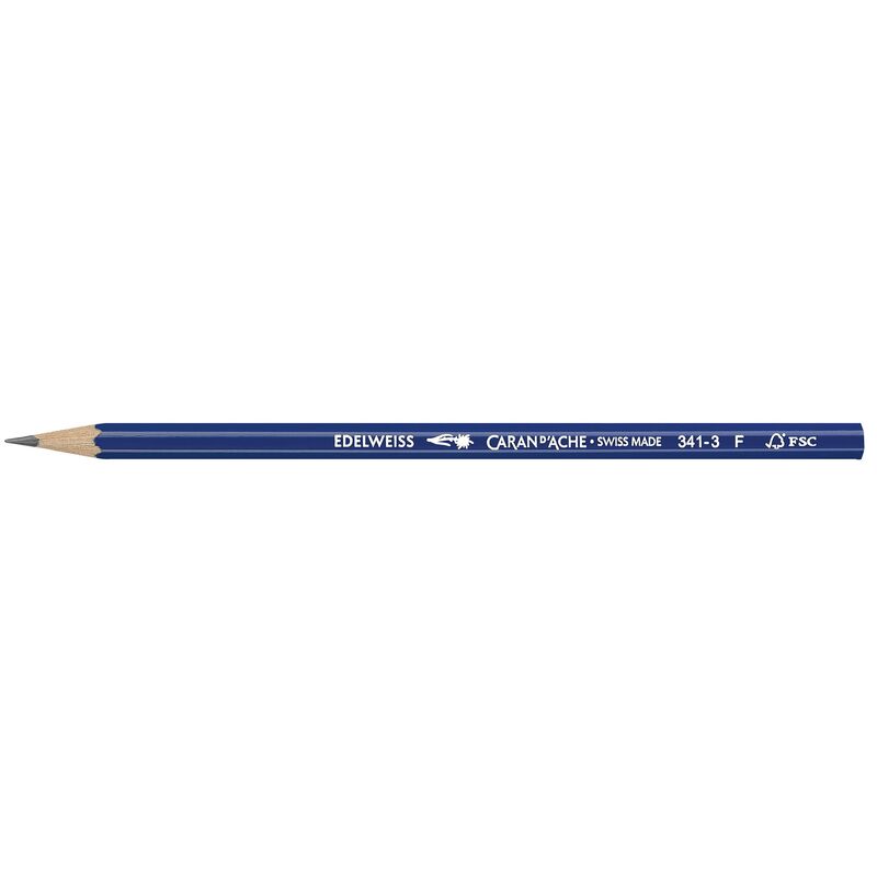 Caran d'Ache crayon 341, 2 mm, 3B, gris 