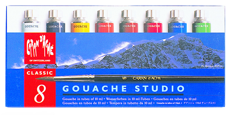 Caran dAche Gouache Studio, 10 ml, assortiert, 8 Stück - 30110_01_converted