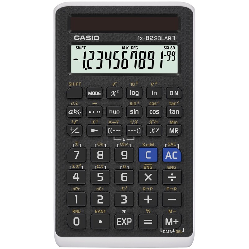 Casio calculatrice scientifique FX-82Solar II 