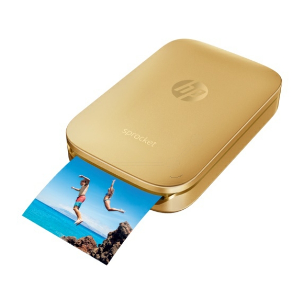 HP Sprocket Photo Printer gold