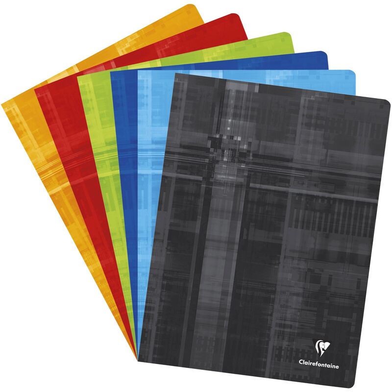 Clairefontaine cahier, 240 x 320 mm, quadrillé 5 mm, assorties - 3329680633627_01_ow