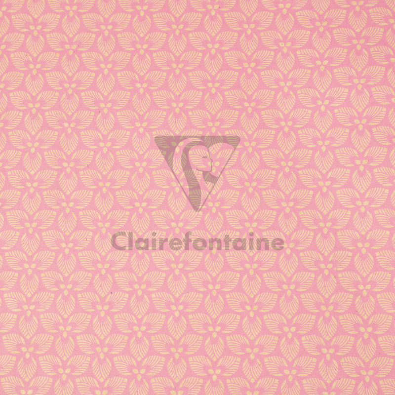 Clairefontaine papier cadeau fleurs roses, 35 cm x 5 m - 3329682238288_01_ow