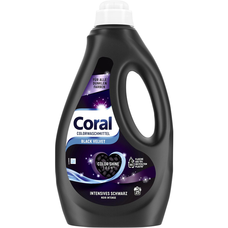 Coral lessive liquide Black Velvet, 1250 ml 