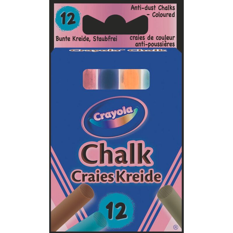 Crayola Kreide, 12 Stück, assortiert - 5010065002814_01_ow