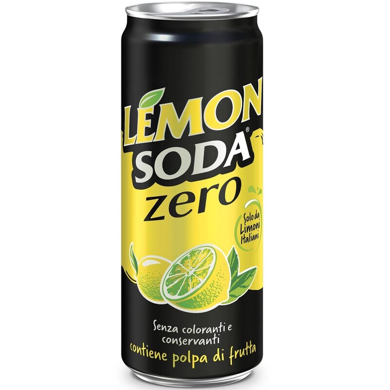 Crodo Lemon Soda Zero, 33 cl, 24 Stück