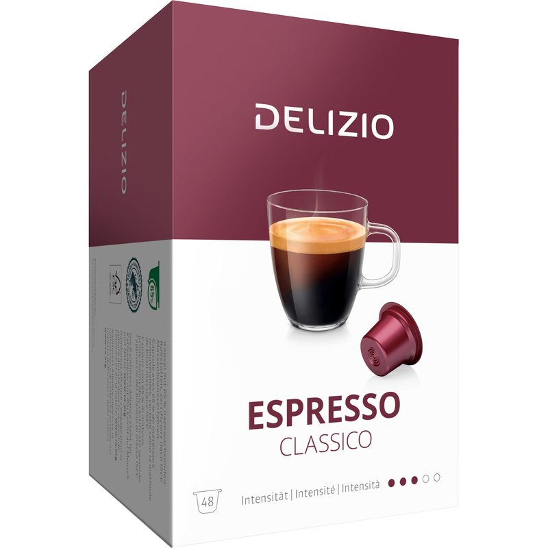 Delizio Capsules de café Espresso Classico, 48 pièce - 7617014129905_01_ow