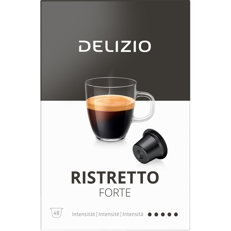 Delizio Kaffeekapseln Ristretto, 48 Stück - 7617014186052_02_ow