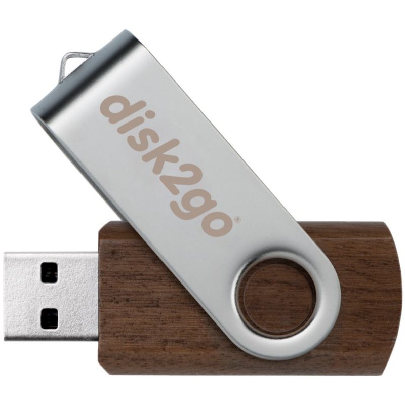 disk2go Clé USB wood, 128 GB, USB 3.0, 1 pièces - 7640111166993_01_ow