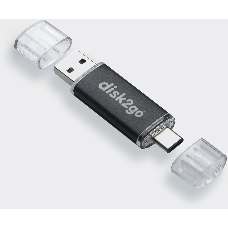 disk2go USB-Stick switch, 64 GB, USB-C, 1 Stück - 7640111166900_02_ow