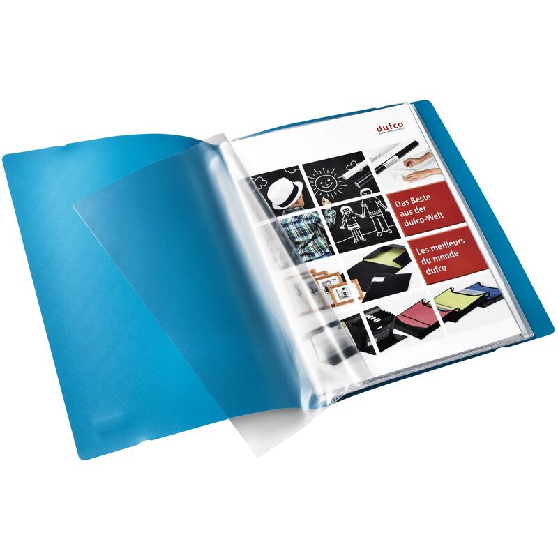 Dufco Sichtbuch Vogue, 30 Taschen, A4, schwarz/blau - 7612176080378_02_ow