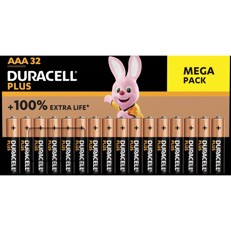 DURACELL Pile Plus Power MN2400 AAA, LR03, 1.5V 4 pcs. AAA, LR03