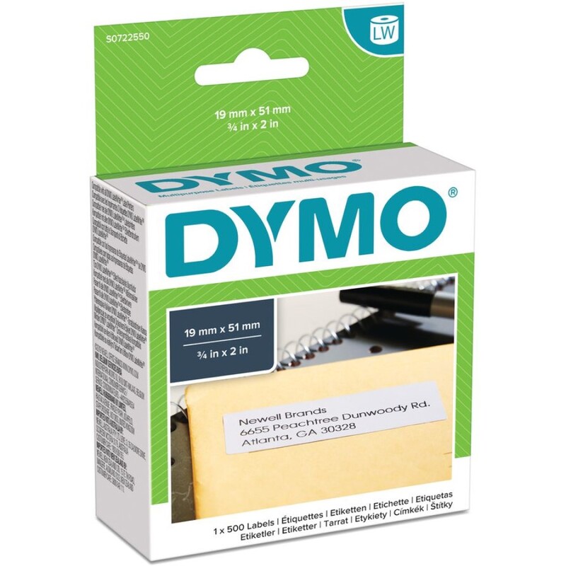 Dymo étiquettes, 11355|S0722550, 19 x 51 mm - 5411313113557_01_ow