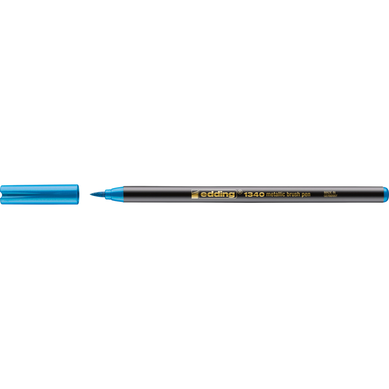 Edding Pinselstift 1340, metallic, blau - 4057305046352_01_ow