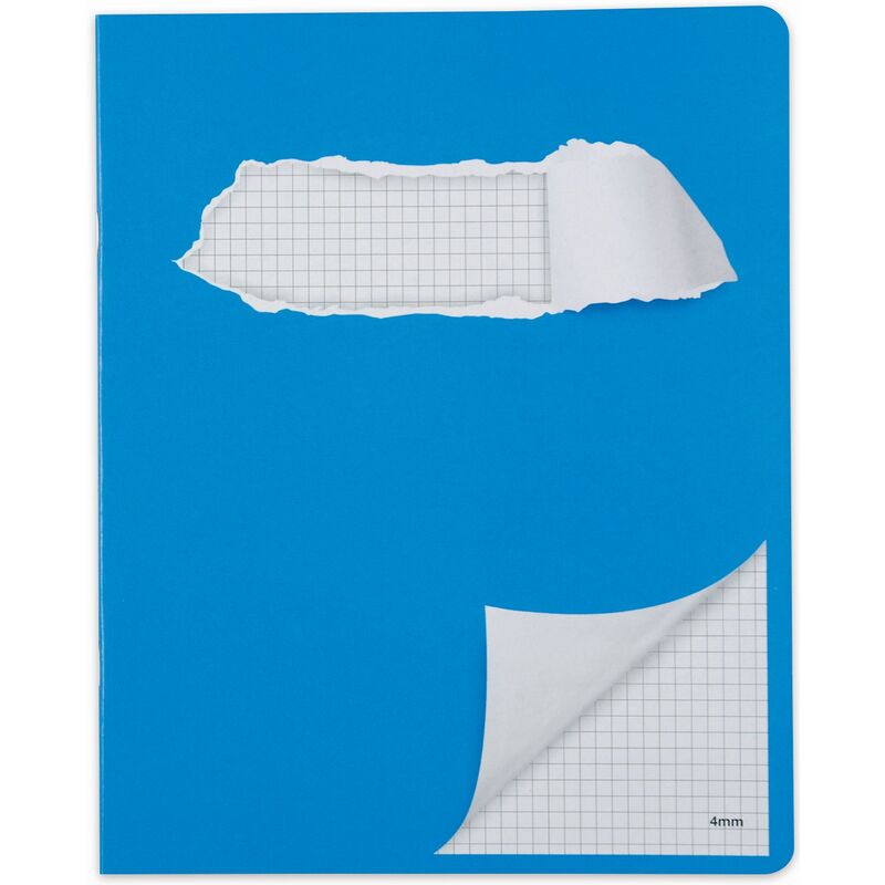 Elco cahier, 175 x 220 mm, quadrillé 4 mm avec marge, bleu - 7610425265200_01_ow