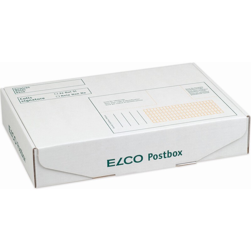 Elco carton dexpédition Postbox, 244 x 175 x 49.5 mm, blanc, 5 pièces - 7610425878103_01_ow