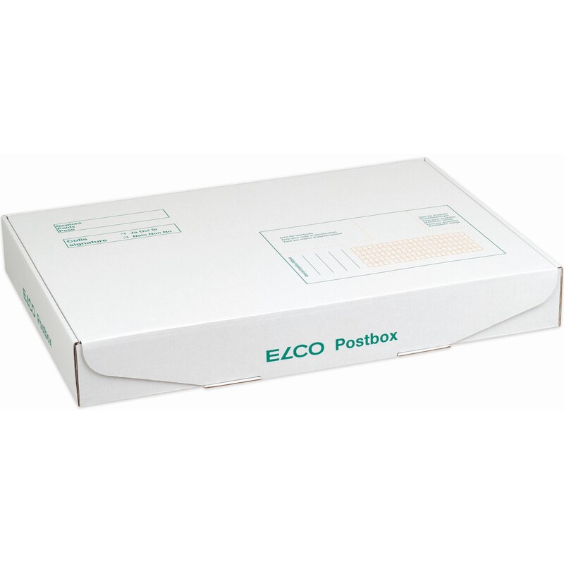 Elco carton dexpédition Postbox, 350 x 250 x 50 mm, blanc, 5 pièces - 7610425878202_01_ow