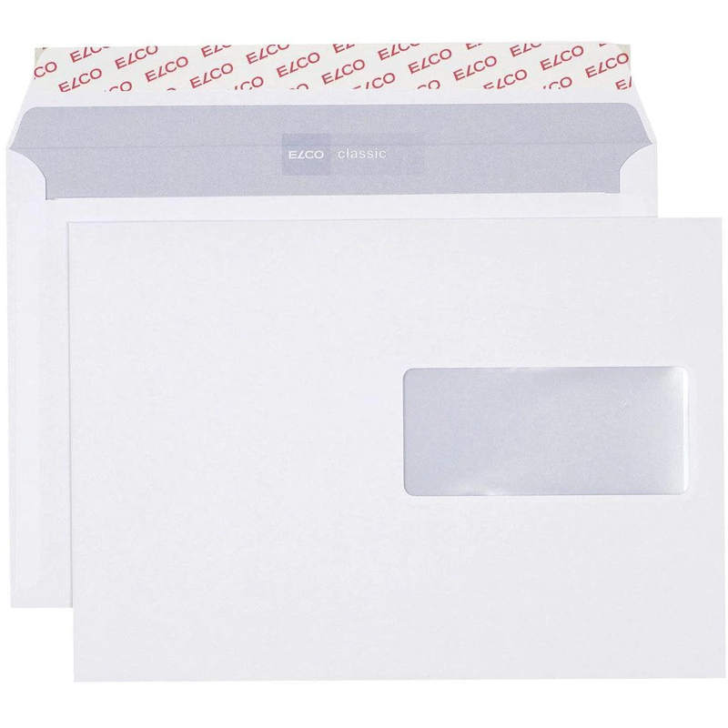 Elco Classic enveloppe, fenêtre à droite, C5, 500 pièces