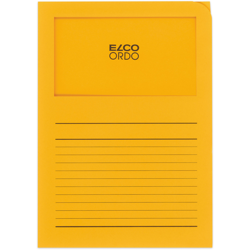 Elco dossier dorganisation Classico, ligné, 100 pièces, A4, jaune doré - 7610425980301_01_ow