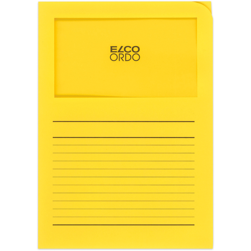 Elco dossier dorganisation Classico, ligné, 100 pièces, A4, jaune vif - 7610425980806_01_ow