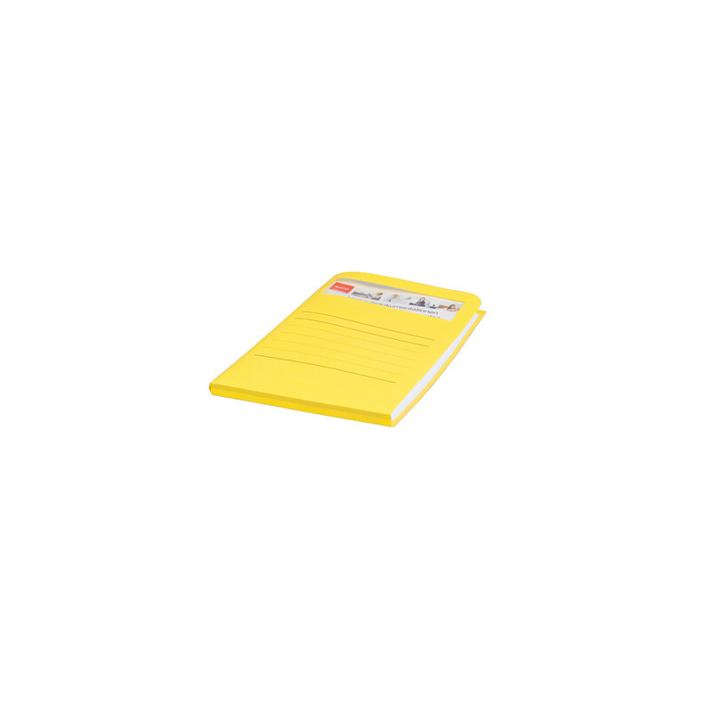 Porte-étiquette magnétique jaune pour étagère avec ouverture latérale -  paquet de 50 pièces