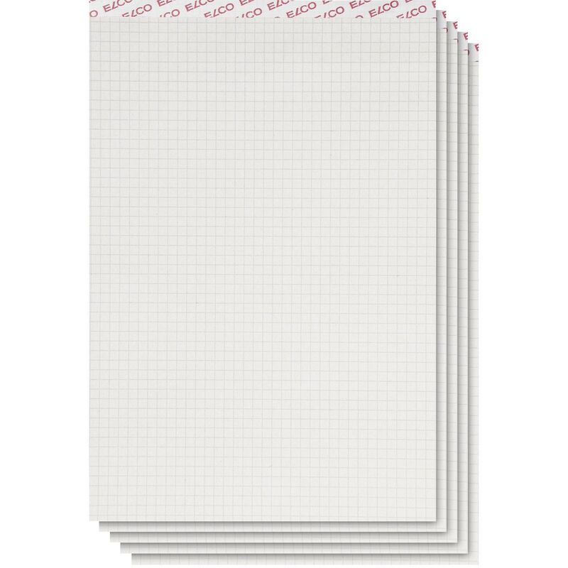 Elco Office bloc-notes recyclage, 5 pièces, A4, quadrillé 4 mm